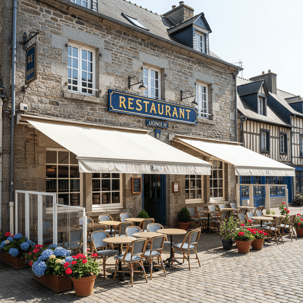 Restaurant à Vannes : terrasse - licence IV