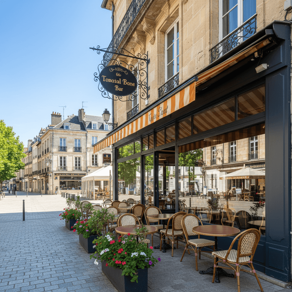 Restaurant à Bordeaux : terrasse - licence IV