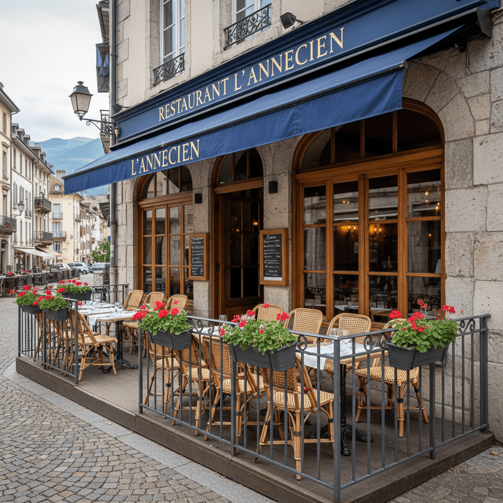 Restaurant 50m² à Annecy : terrasse - licence IV - Image 1