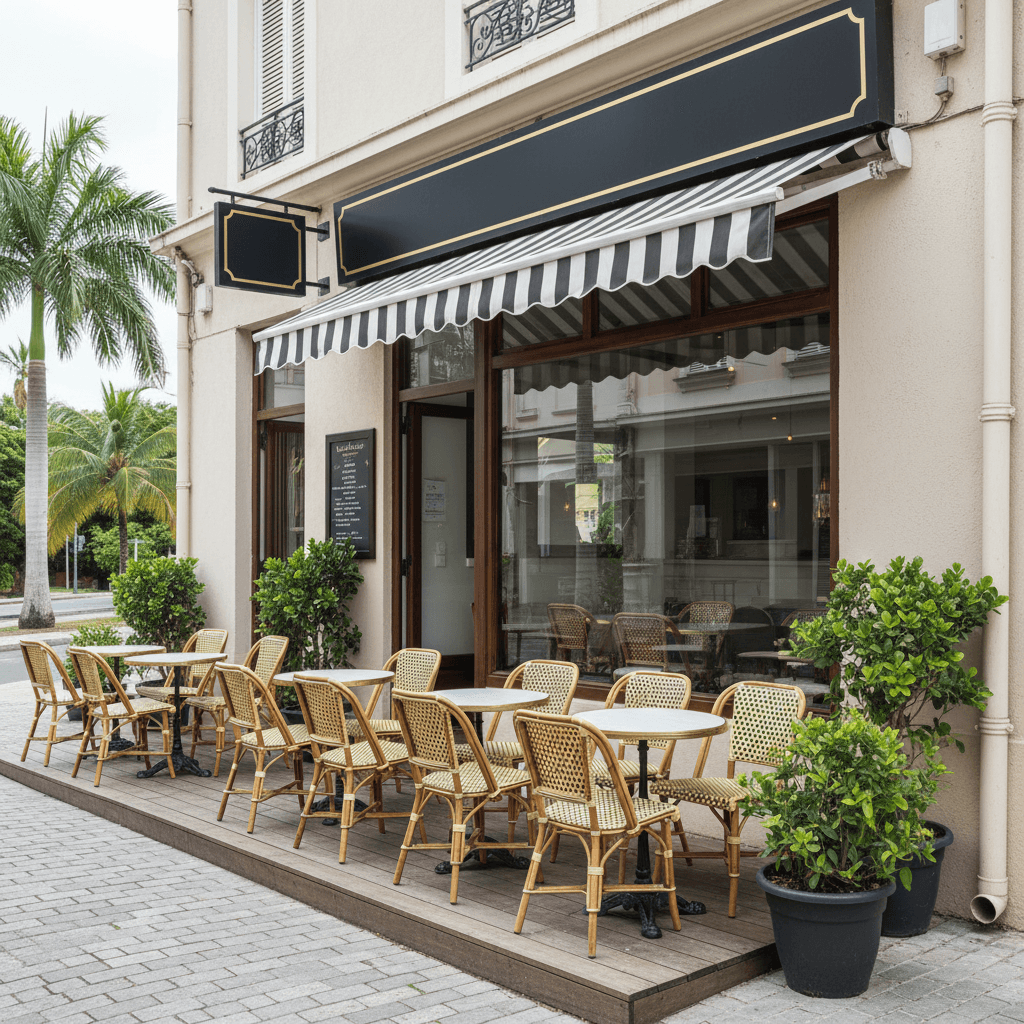 Restaurant 86m² à Baie-Mahault : terrasse - licence IV - Image 1