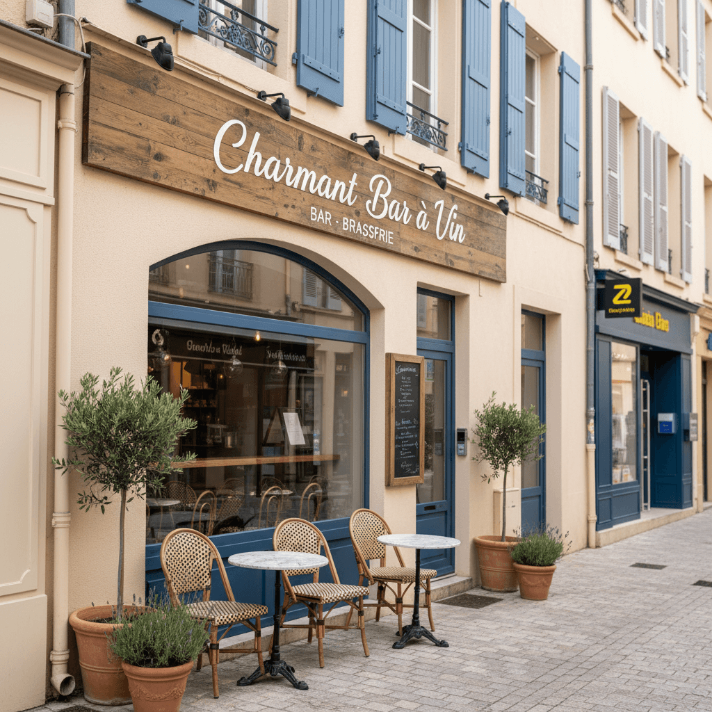 Bar-brasserie à Vallauris : terrasse - licence IV - Image 1