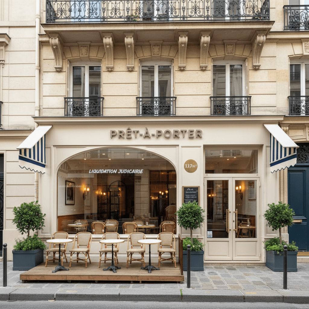 Prêt à porter 117m² à Paris en liquidation judiciaire