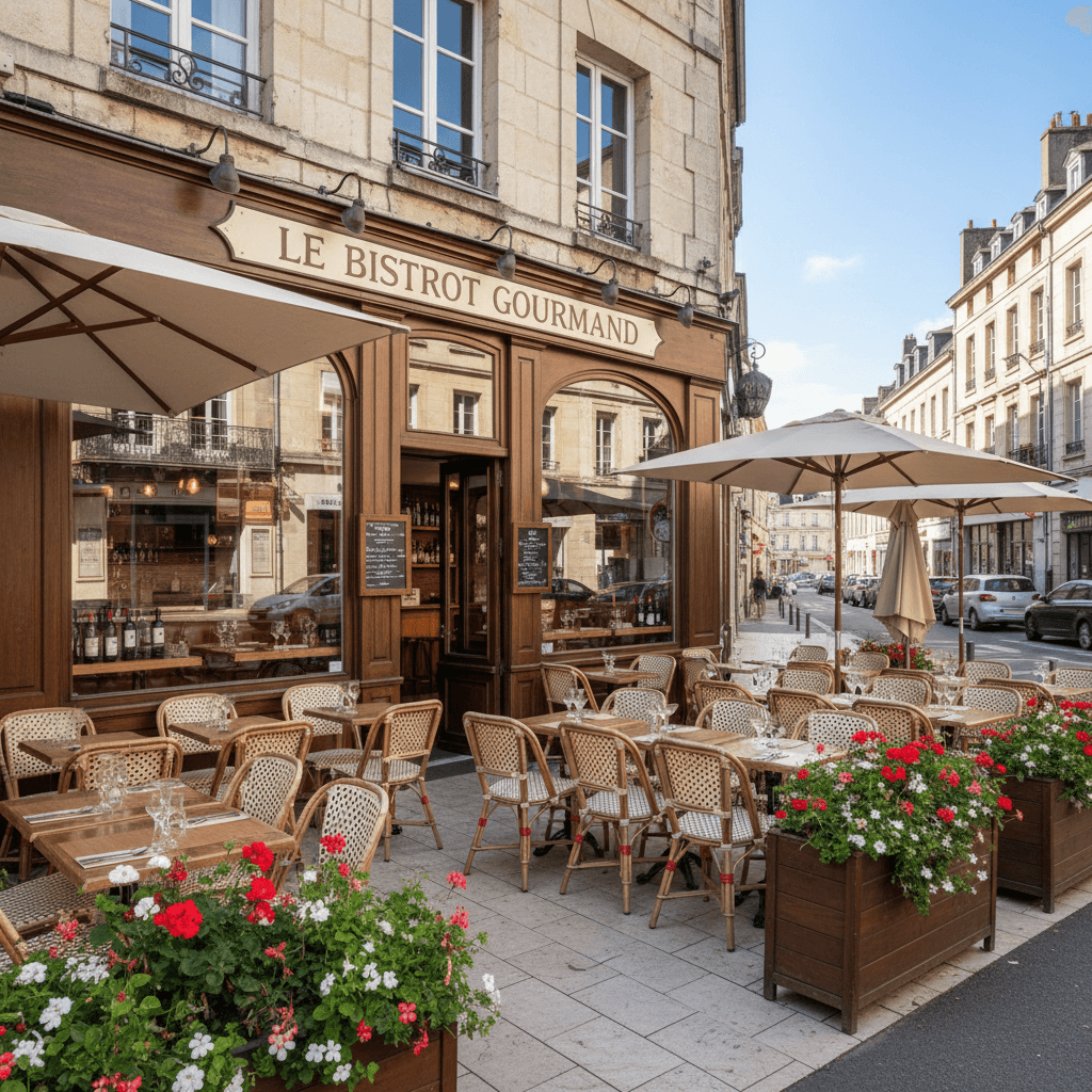 Restaurant à Dienné : terrasse - extraction - Image 1