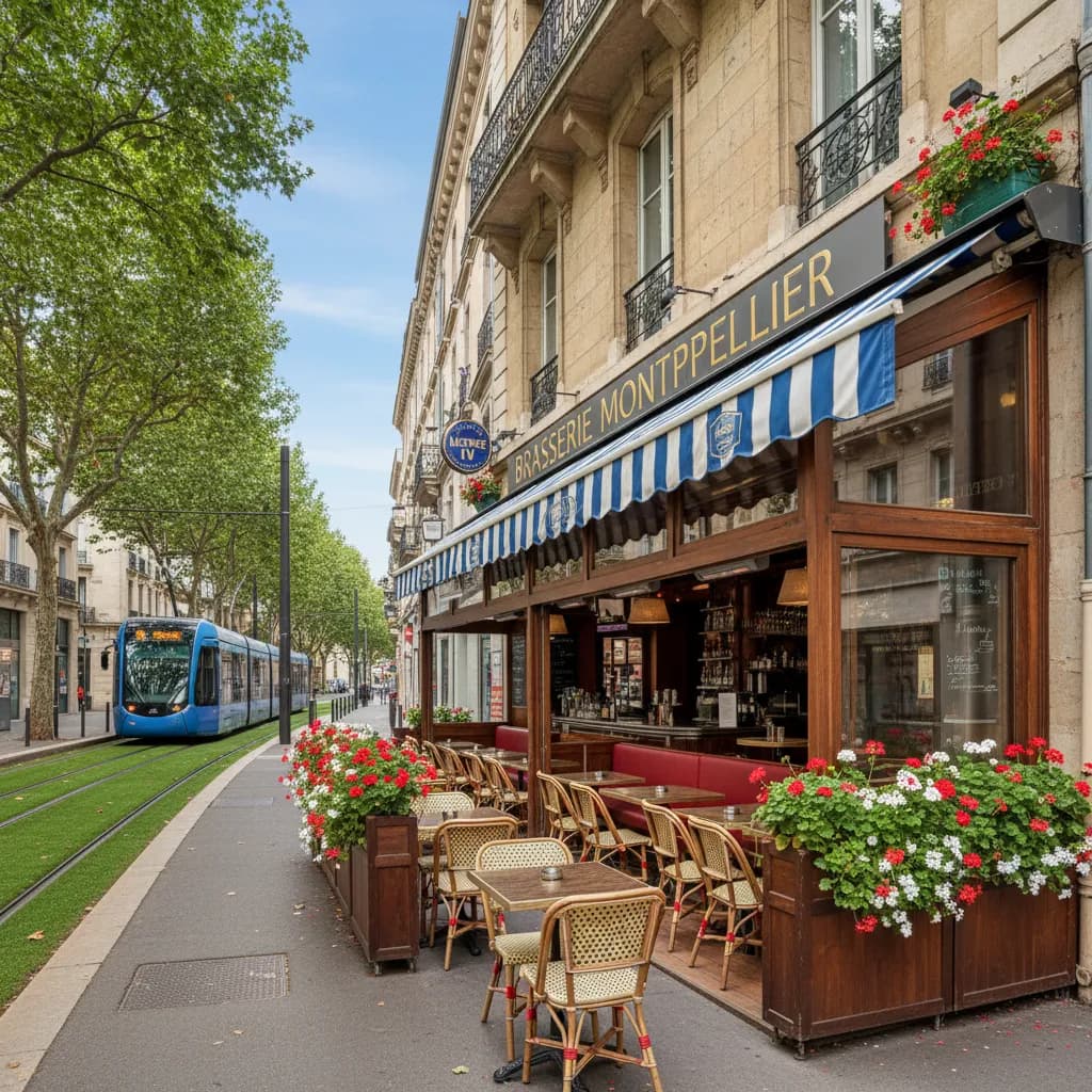 Bar-brasserie 85m² à Montpellier : terrasse - licence IV - Image 1