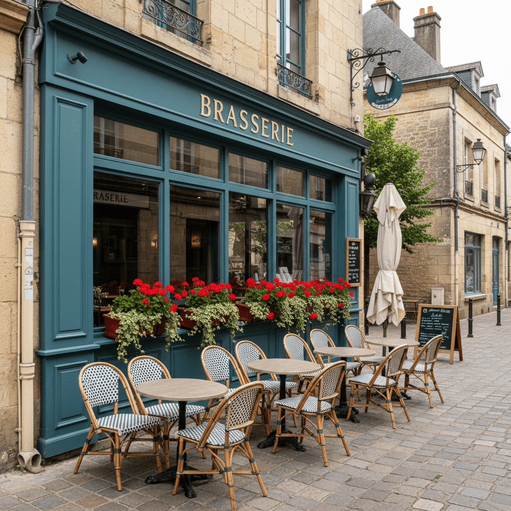 Bar-brasserie à Les Andelys : terrasse - cuisine équipée - Image 1
