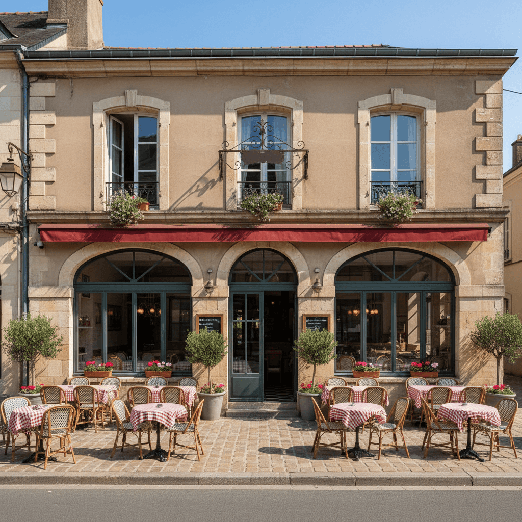 Restaurant à Mayenne : terrasse - extraction - Image 1
