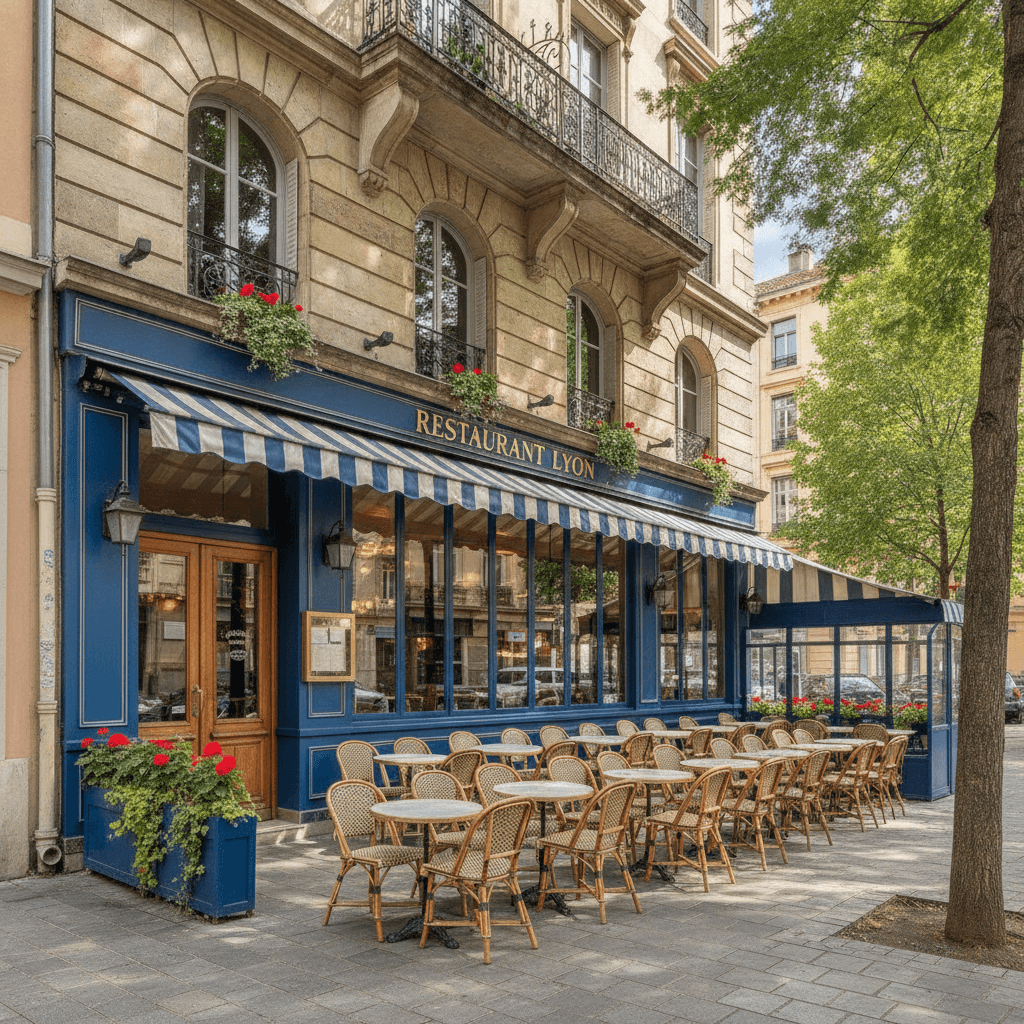 Restaurant 122m² à Lyon : terrasse - extraction