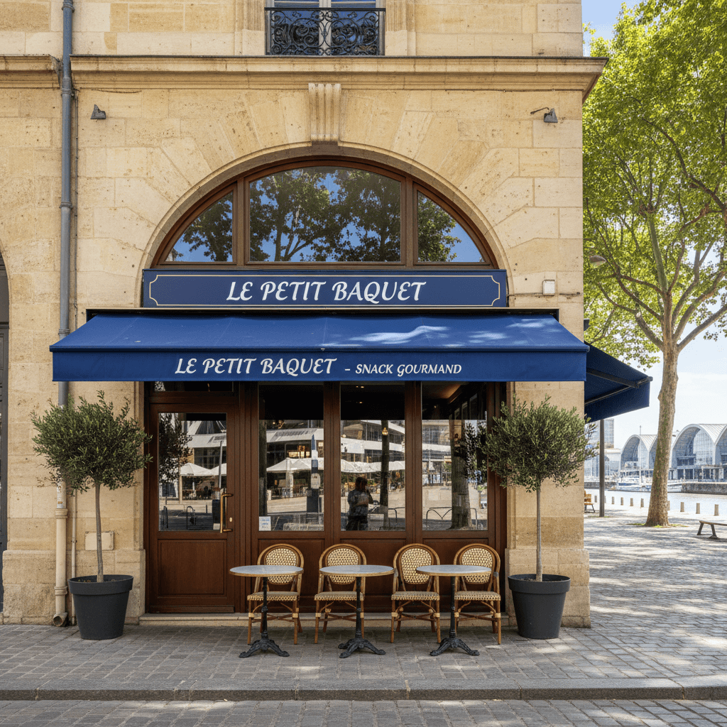 Snack 55m² à Bordeaux : terrasse - extraction