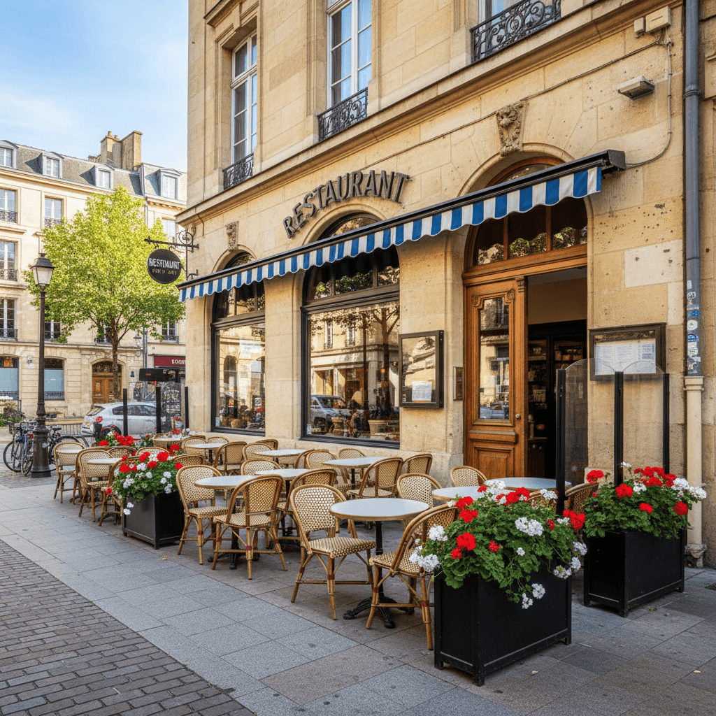 Restaurant 200m² à Bordeaux : terrasse - extraction