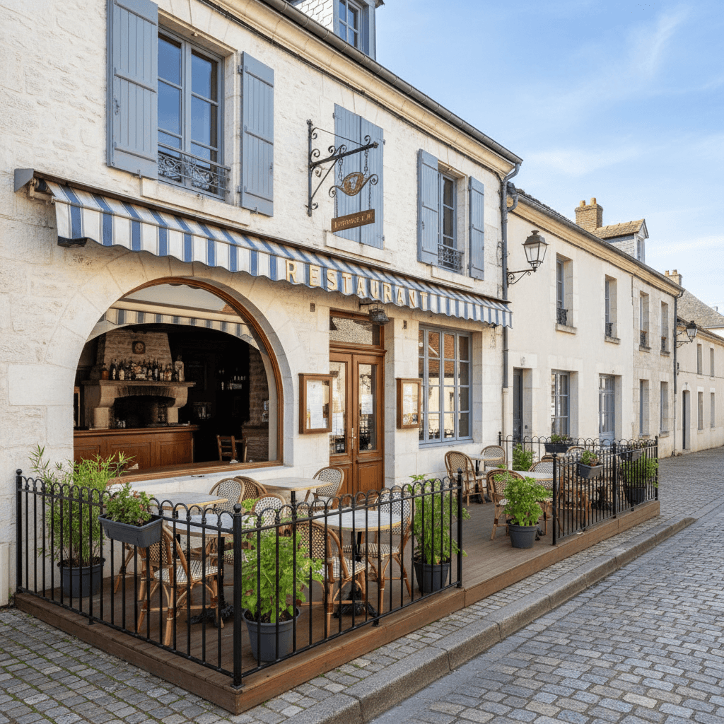Restaurant 277m² à Saint-Yan : terrasse - licence IV - Image 1