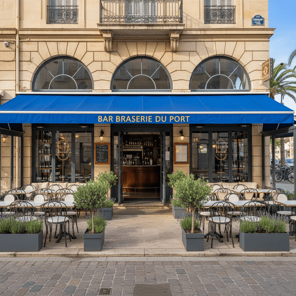 Bar-brasserie à Cagnes-Sur-Mer : terrasse - licence IV