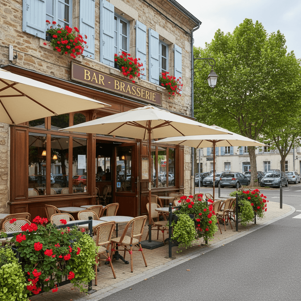 Bar-brasserie 494m² à Moutiers-Les-Mauxfaits : terrasse - licence IV - Image 1