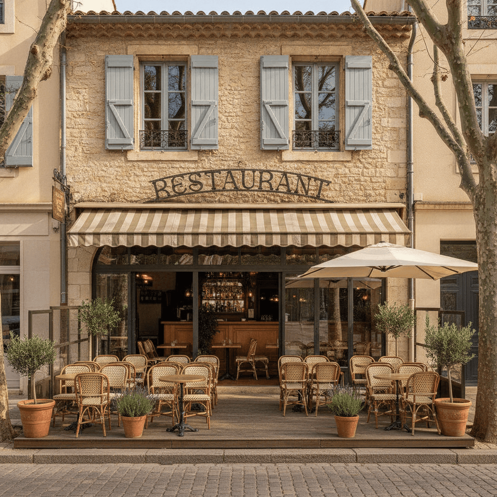 Restaurant 30m² à Aix-En-Provence : terrasse - licence IV
