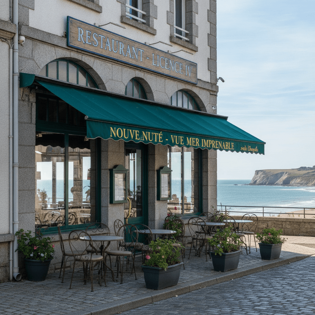 Restaurant à Saint-Brieuc : terrasse - licence IV - Image 1