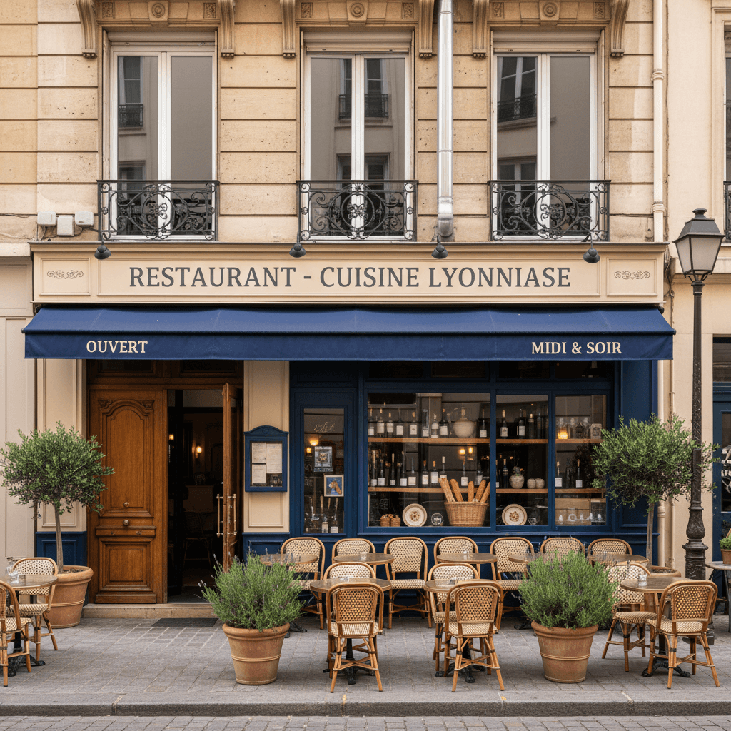 Restaurant à Lyon : terrasse - extraction