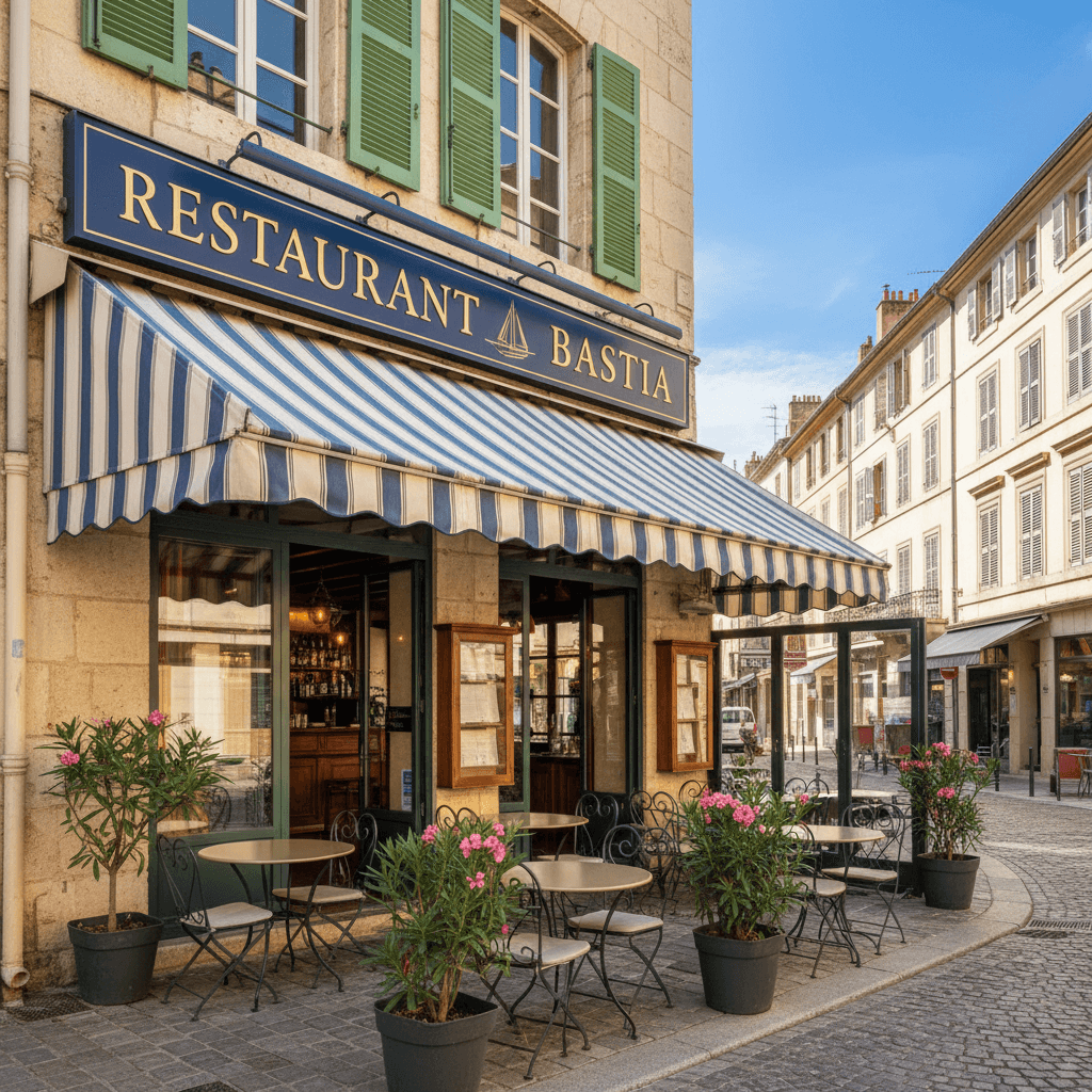 Restaurant 70m² à Bastia : extraction - cuisine équipée - Image 1