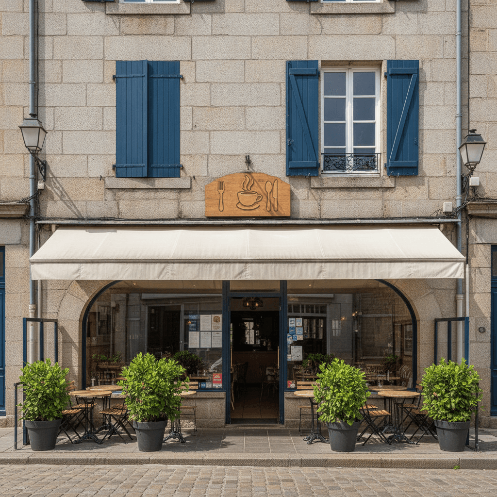 Restaurant 120m² à Brest : terrasse - extraction - Image 1