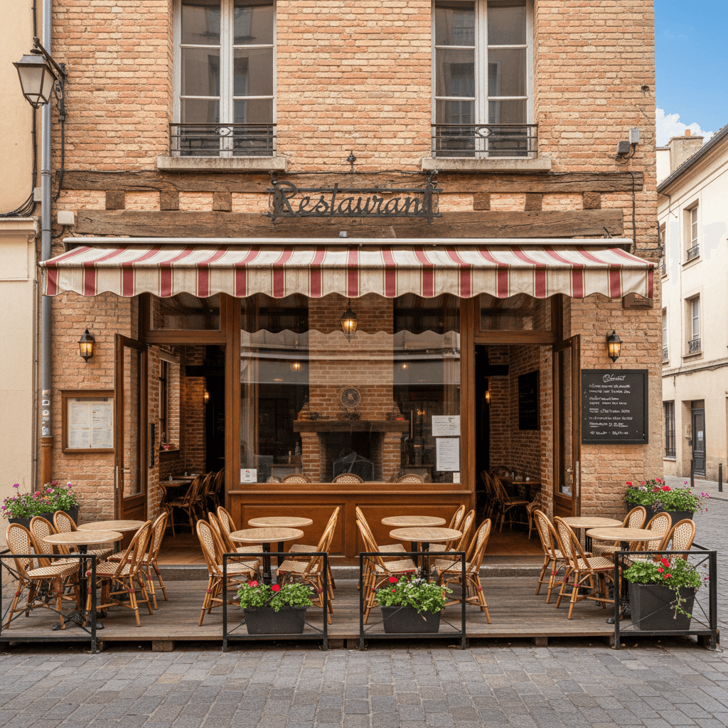 Restaurant 100m² à Toulouse : terrasse - extraction - Image 1
