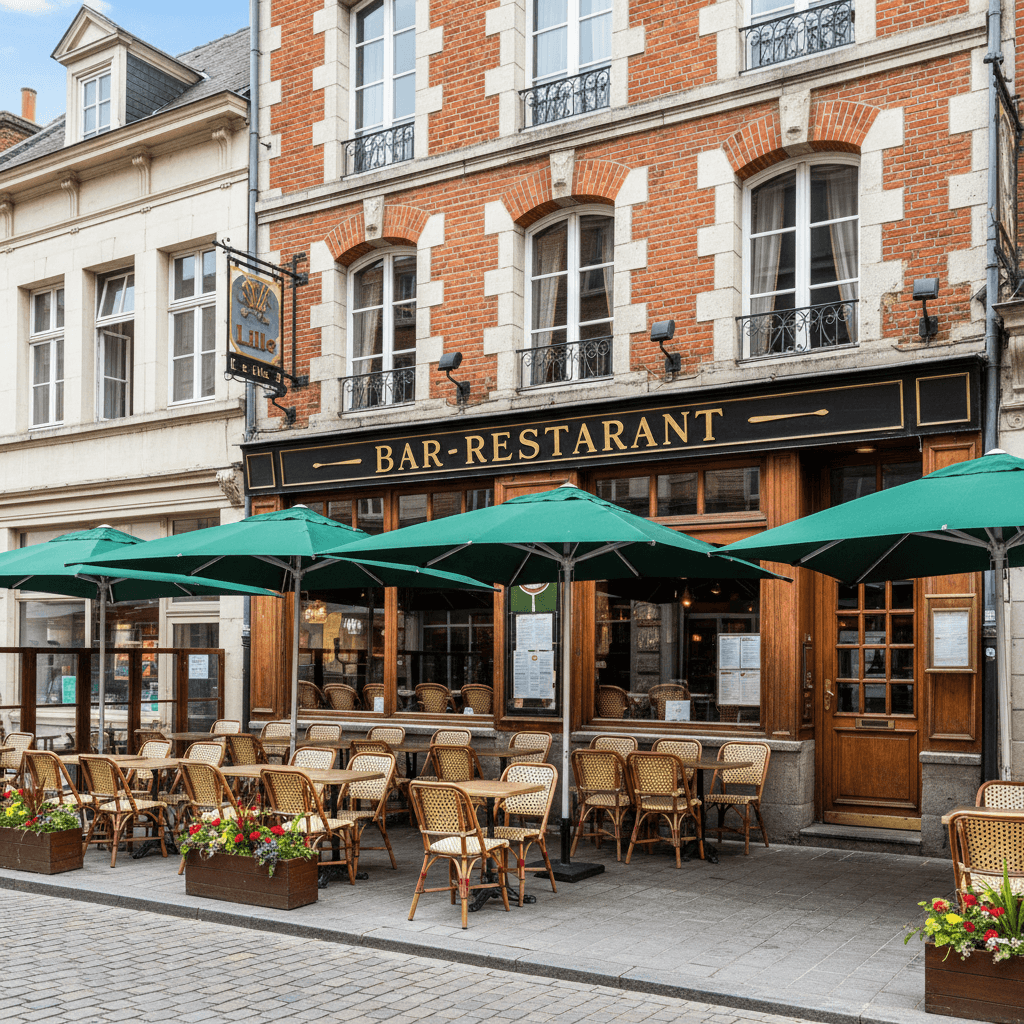 Restaurant à Lille : terrasse - licence IV