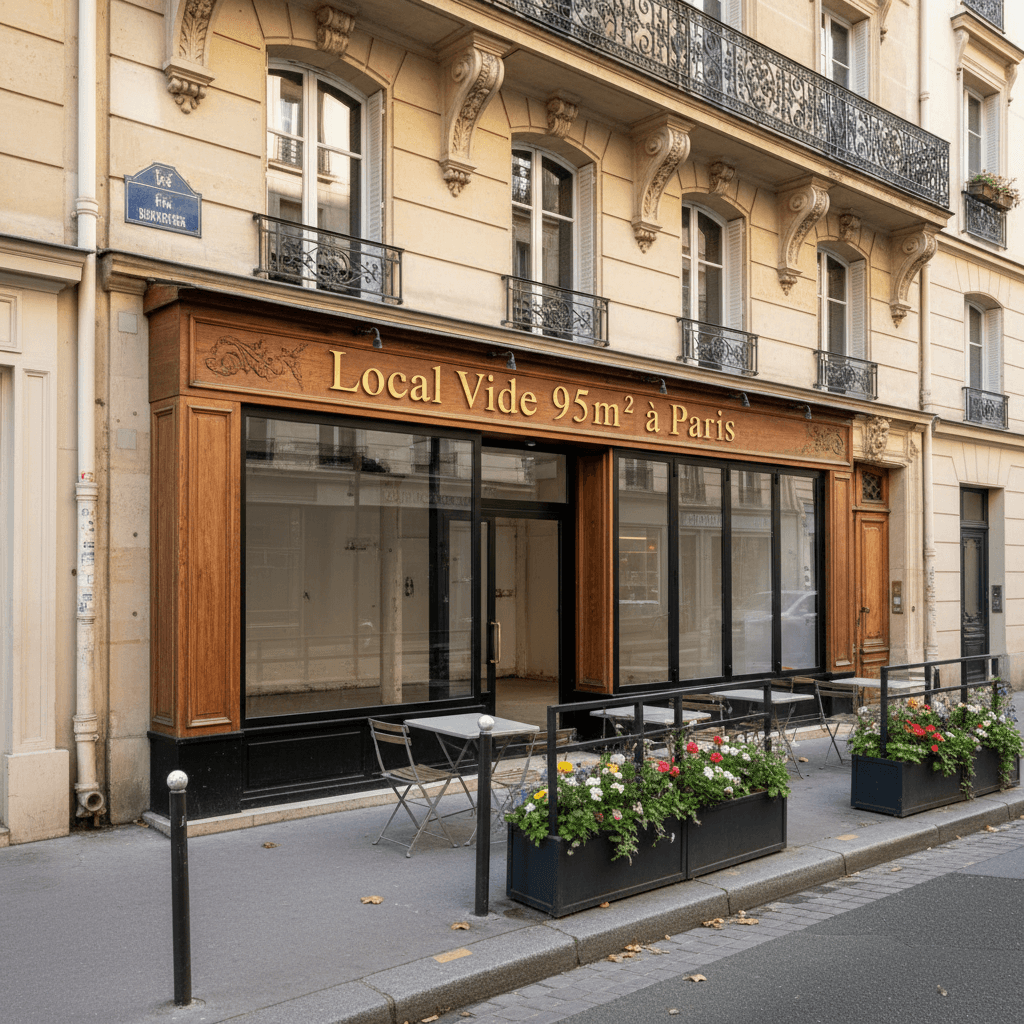 Local vide 95m² à Paris : cave/réserve