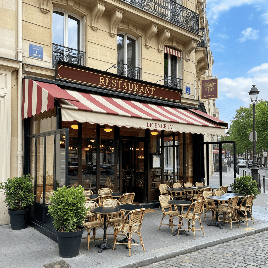 Restaurant 65 couverts à Paris : licence IV - extraction