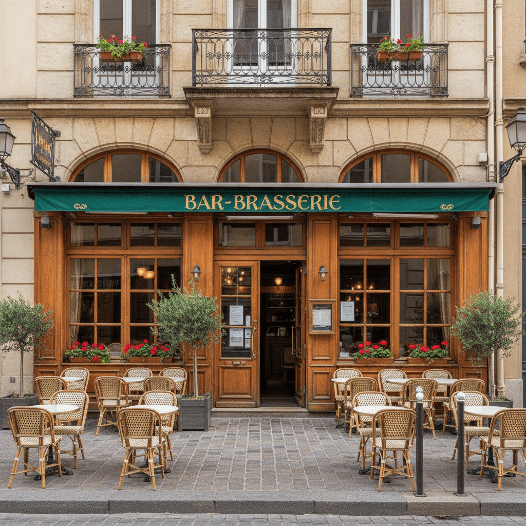 Bar-brasserie 220m² à Lyon : terrasse - licence IV