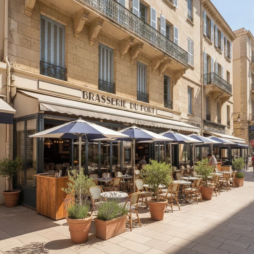 Restaurant 439m² à Marseille : terrasse - Image 1