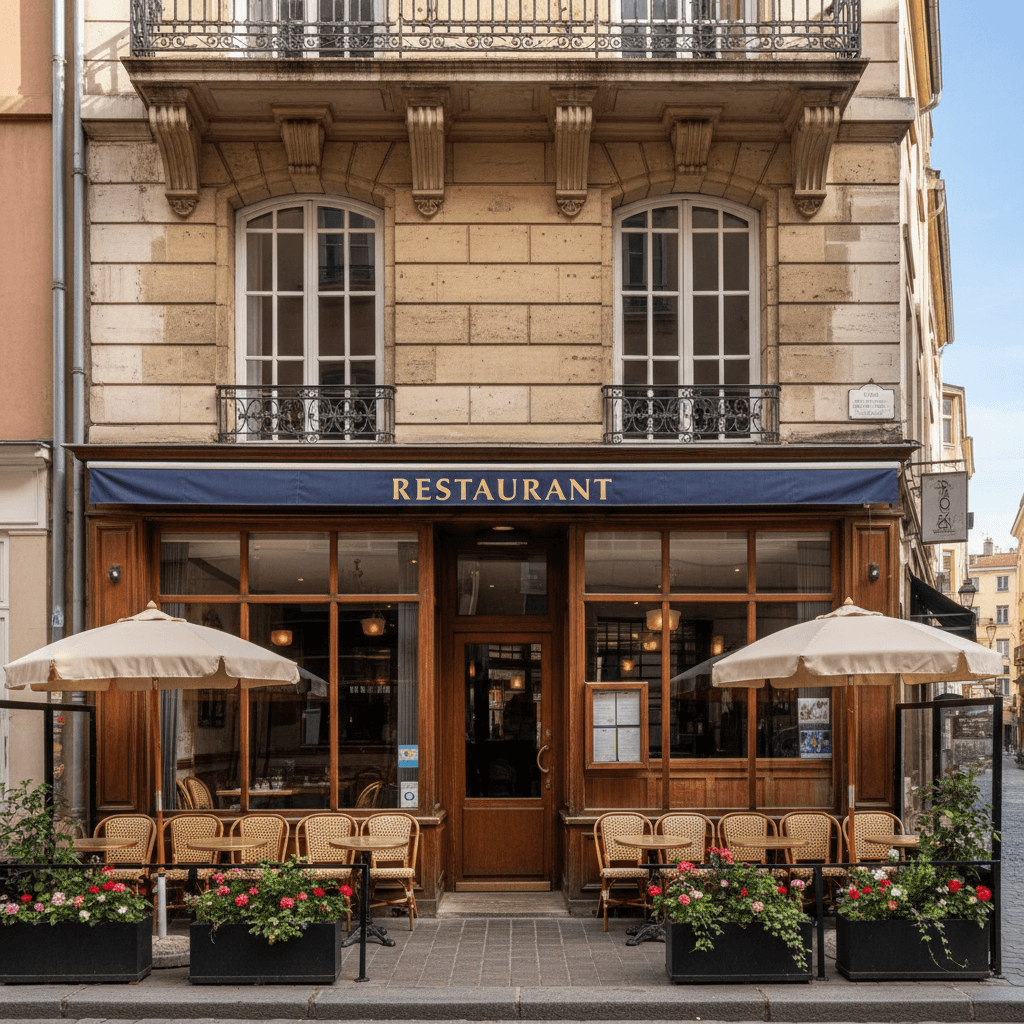Restaurant 110m² à Lyon : terrasse - licence IV