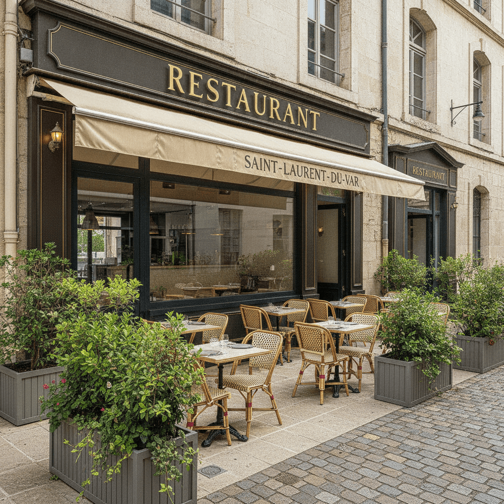 Restaurant 160m² à Saint-Laurent-Du-Var : terrasse - extraction - Image 1