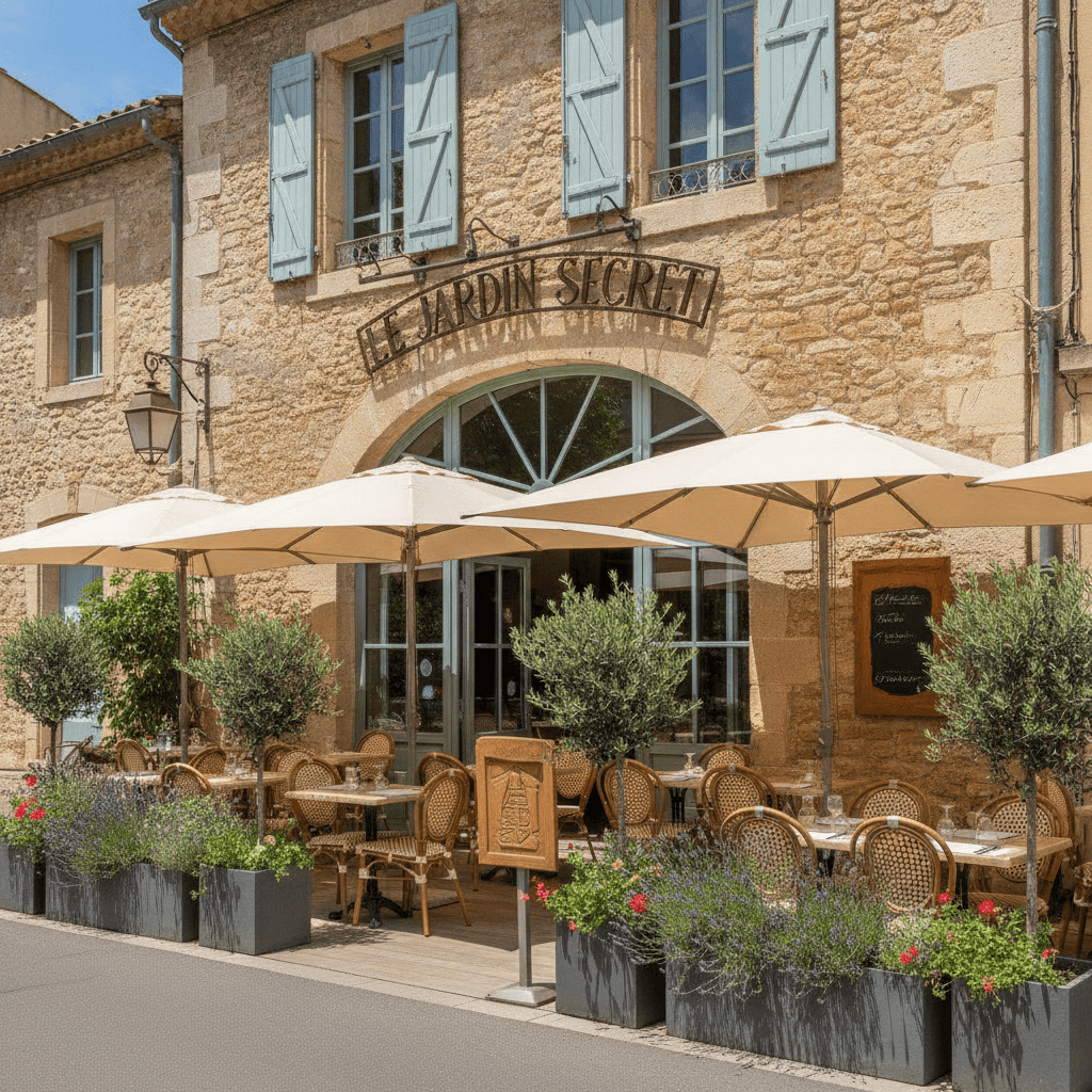 Restaurant à Nîmes : terrasse - extraction - Image 1