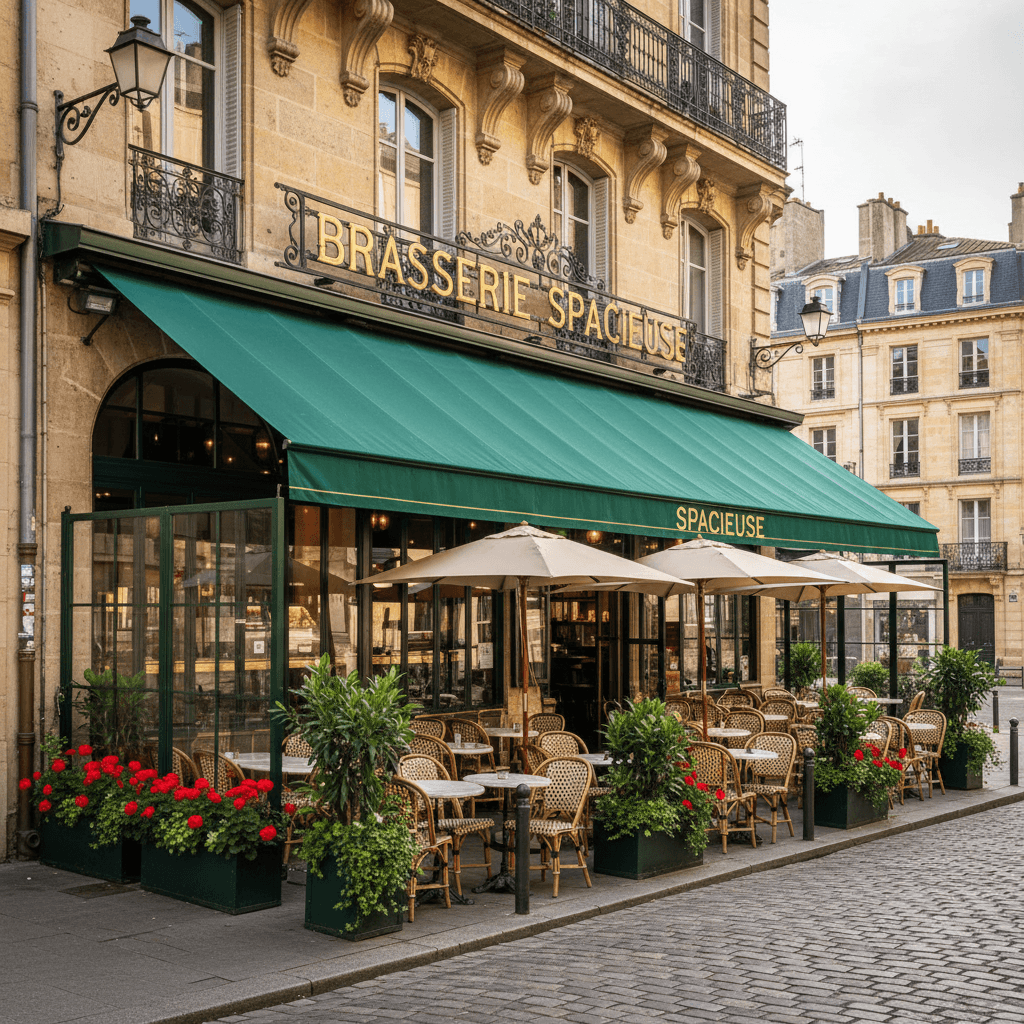 Bar-brasserie 240m² à Bordeaux : terrasse - licence IV