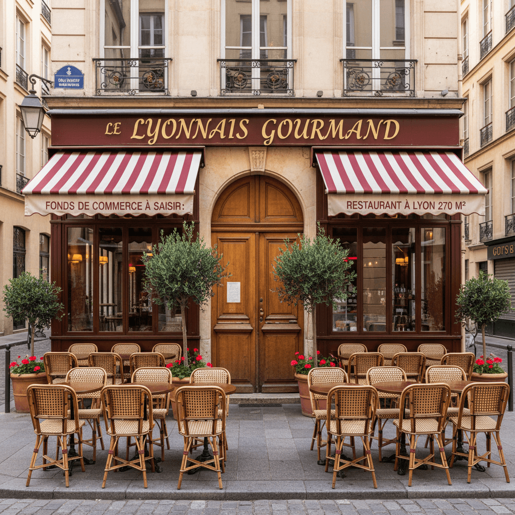 Restaurant 270m² à Lyon : terrasse - extraction