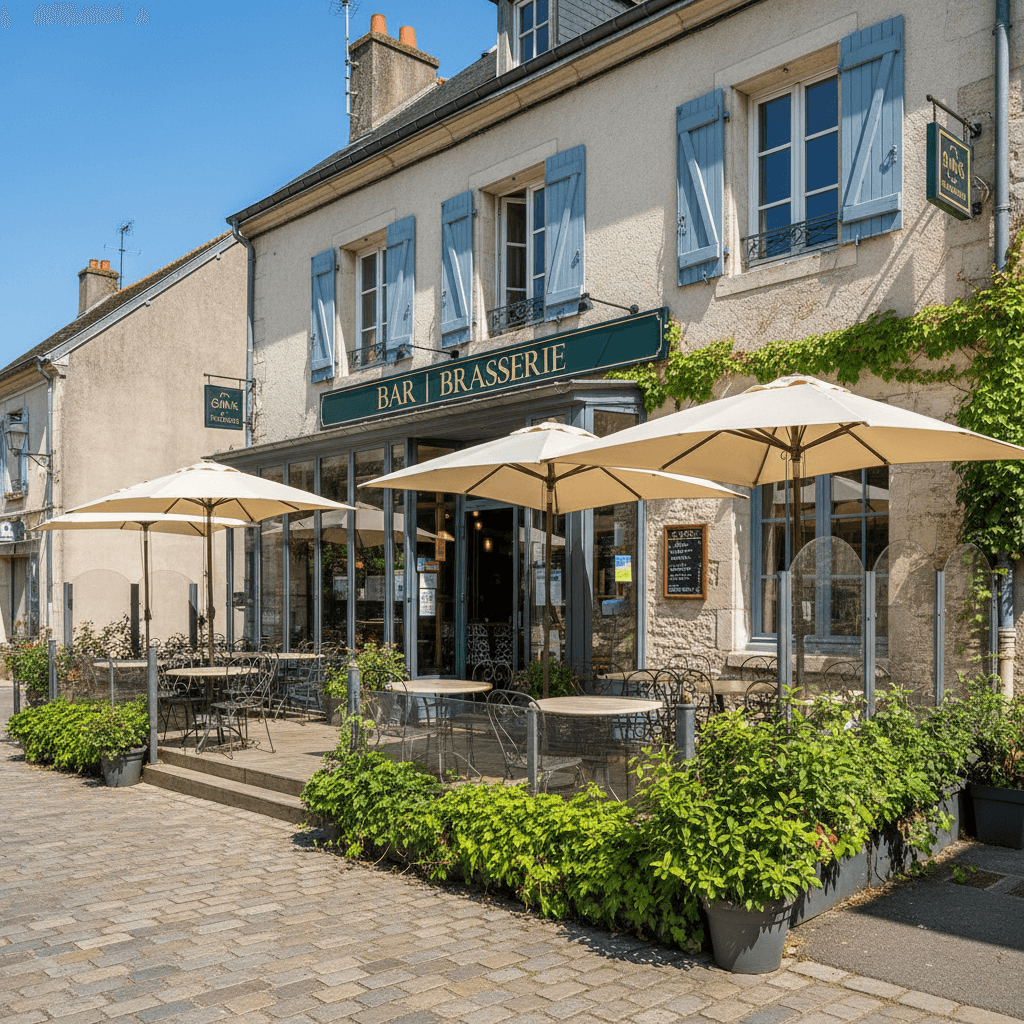 Bar-brasserie à Biard : terrasse - licence IV - Image 1