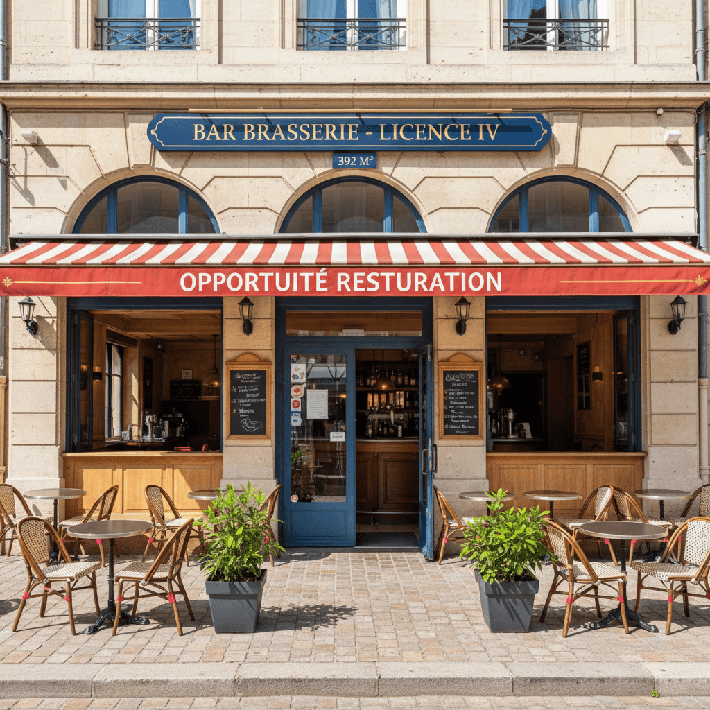 Bar-brasserie 392m² à Carcassonne : terrasse - licence IV - Image 1