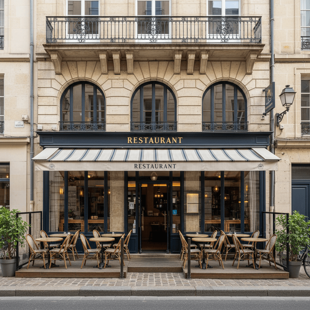 Restaurant 187m² à Nantes : terrasse - extraction