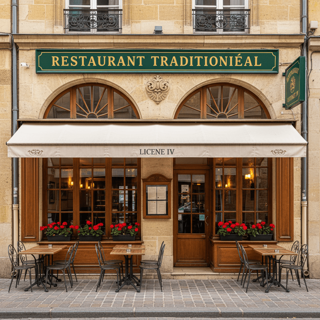Restaurant à Bordeaux : terrasse - licence IV