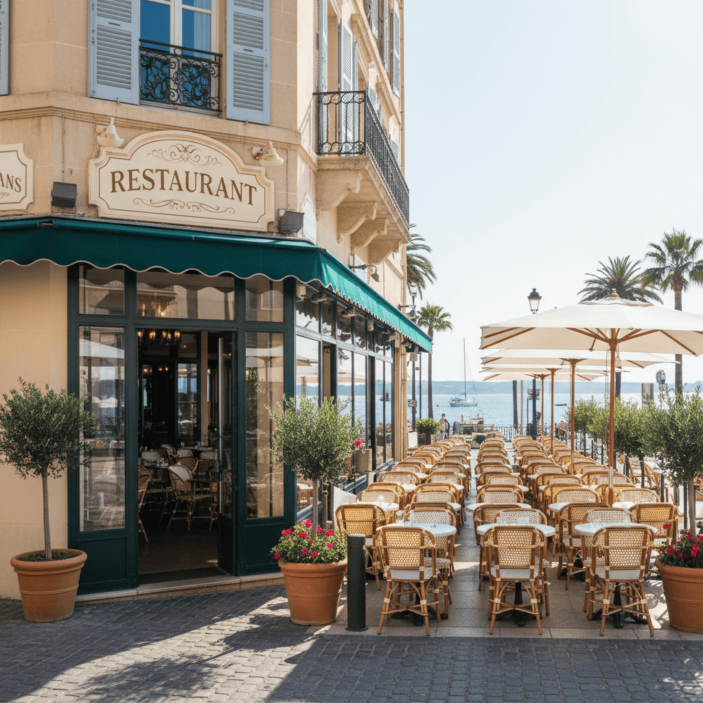 Restaurant 200m² à Cannes : terrasse - licence IV - Image 1