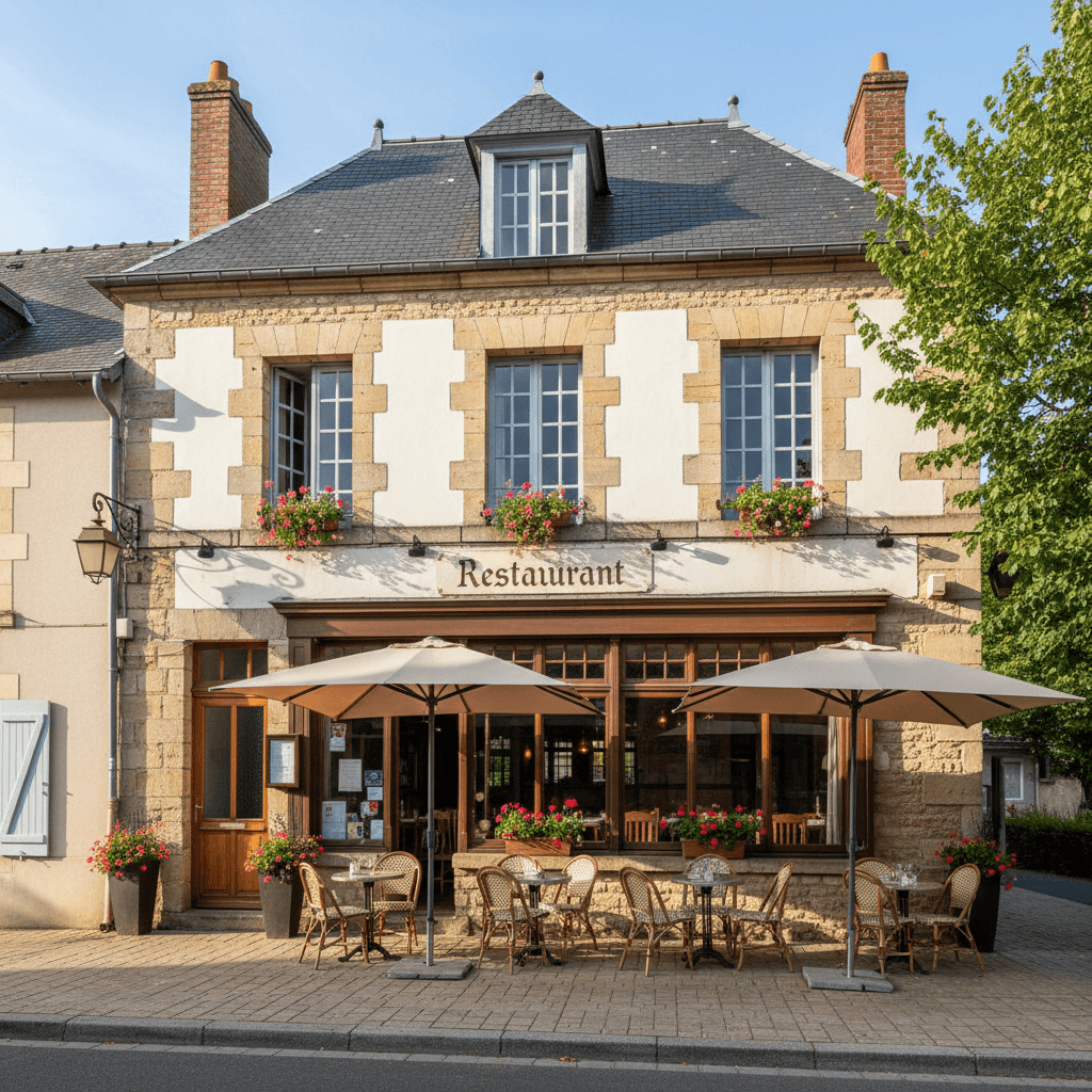 Restaurant à Courcelles-Chaussy : terrasse - licence IV - Image 1