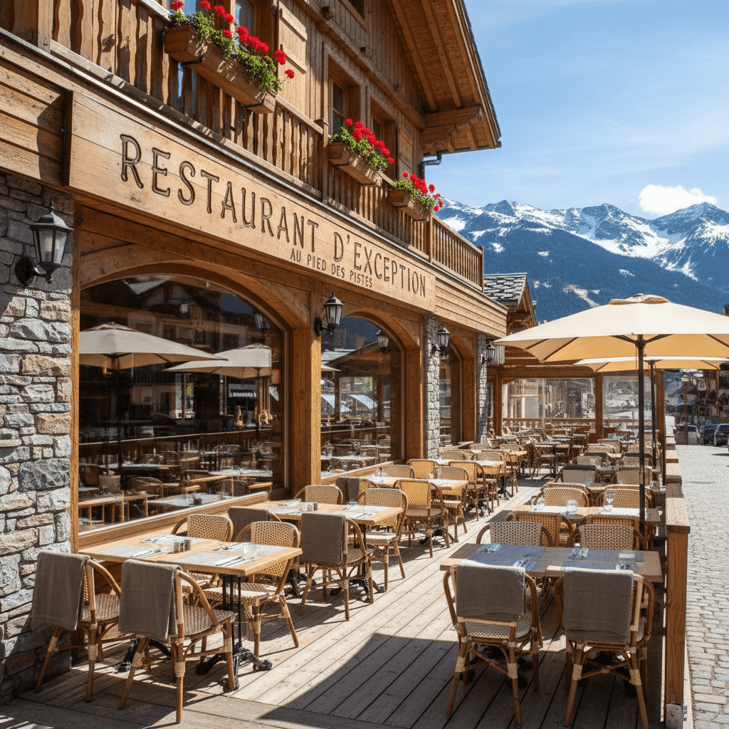 Restaurant 221m² à Bourg-Saint-Maurice : terrasse - licence IV - Image 1