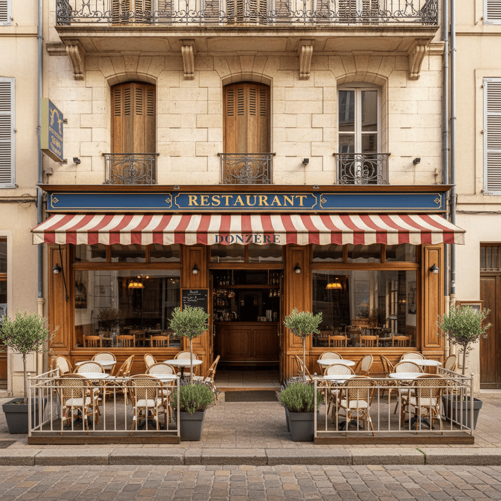 Restaurant 114m² à Donzère : terrasse - licence IV - Image 1