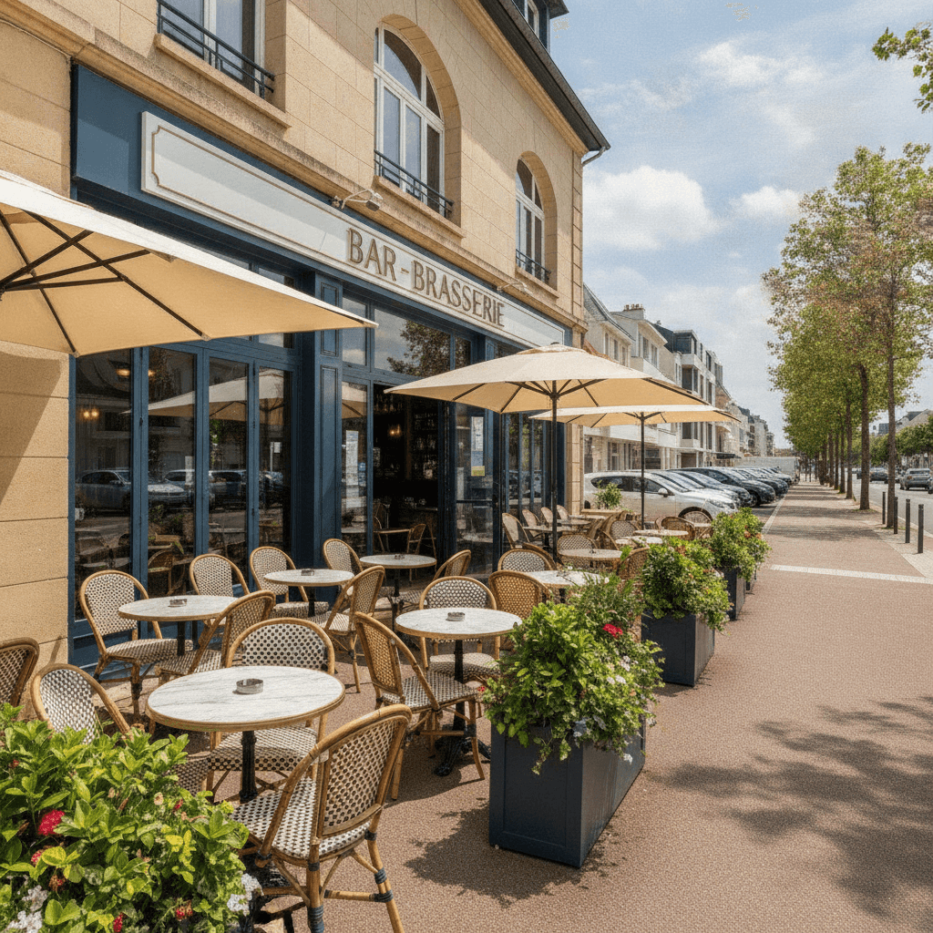 Bar-brasserie 300m² à La Baule-Escoublac : terrasse - licence IV - Image 1