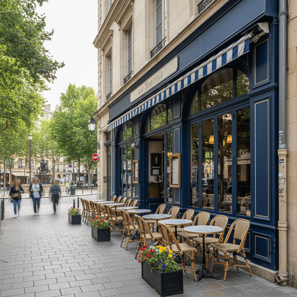 Bar-brasserie à Lyon : terrasse - licence IV