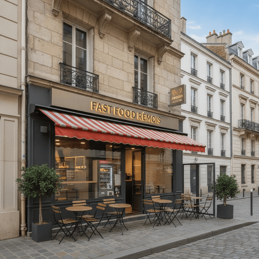 Fast-food 42m² à Reims : terrasse - licence IV - Image 1