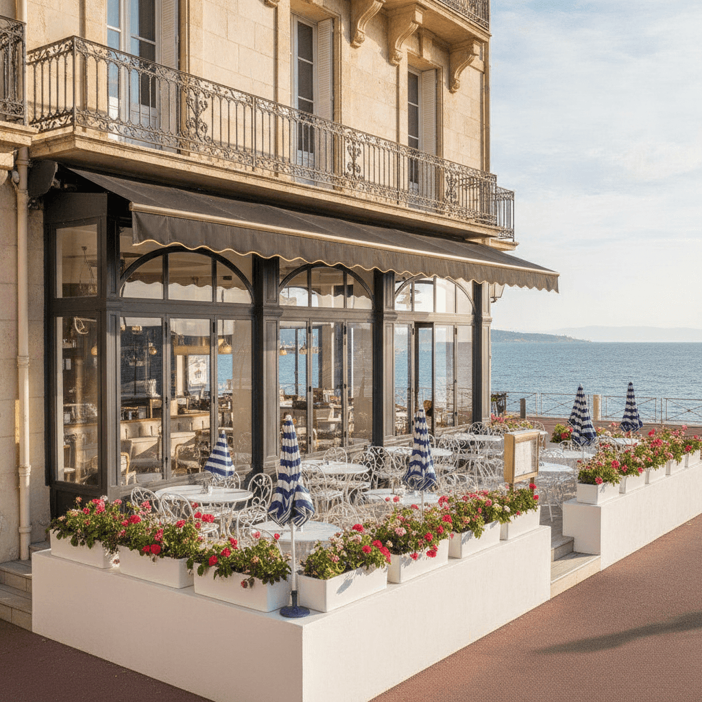 Restaurant 80m² à Perpignan : terrasse - Image 1