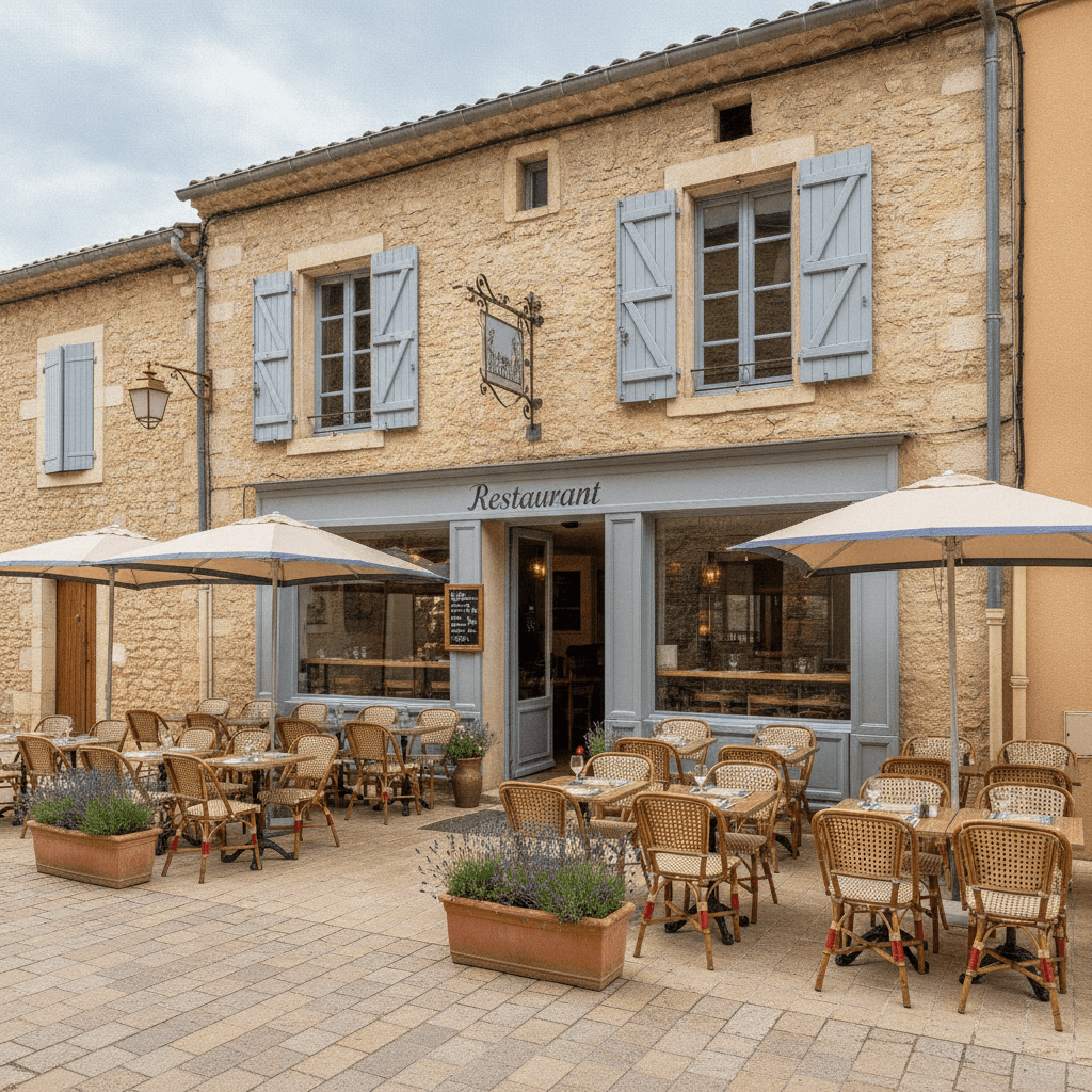 Restaurant 148m² à Sainte-Cécile-Les-Vignes : terrasse - licence IV - Image 1