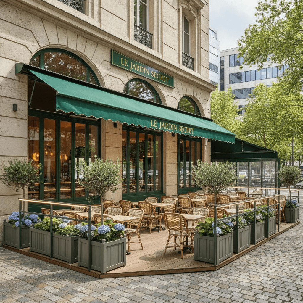 Restaurant 60 couverts à Issy-les-Moulineaux : terrasse - extraction - Image 1