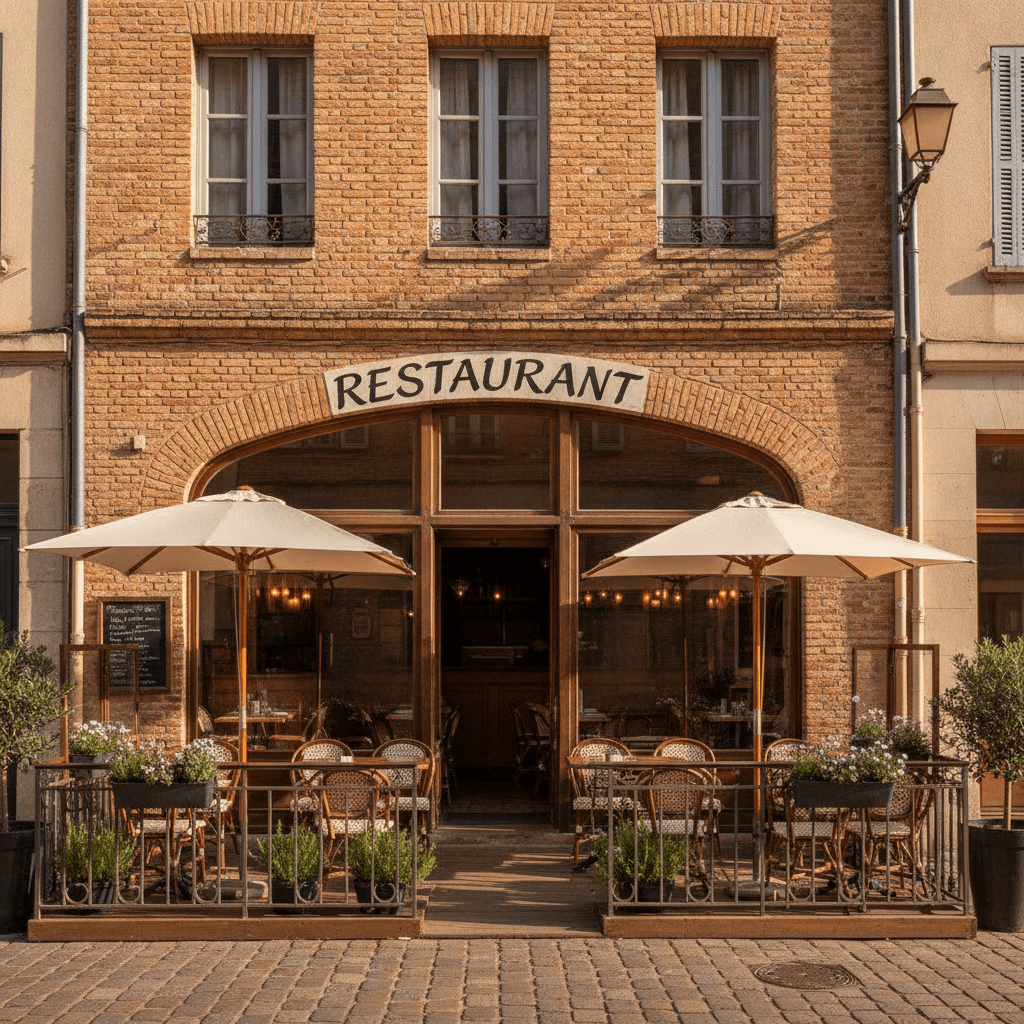 Restaurant 150m² à Toulouse : terrasse - licence IV