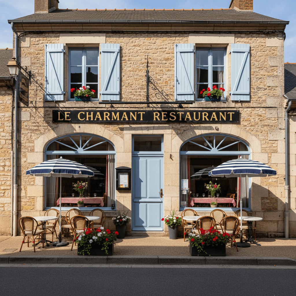 Restaurant à Perche En Nocé : terrasse - licence IV - Image 1