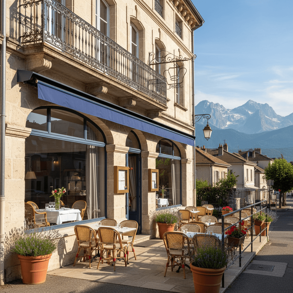 Restaurant 400m² à Grenay : terrasse - extraction - Image 1