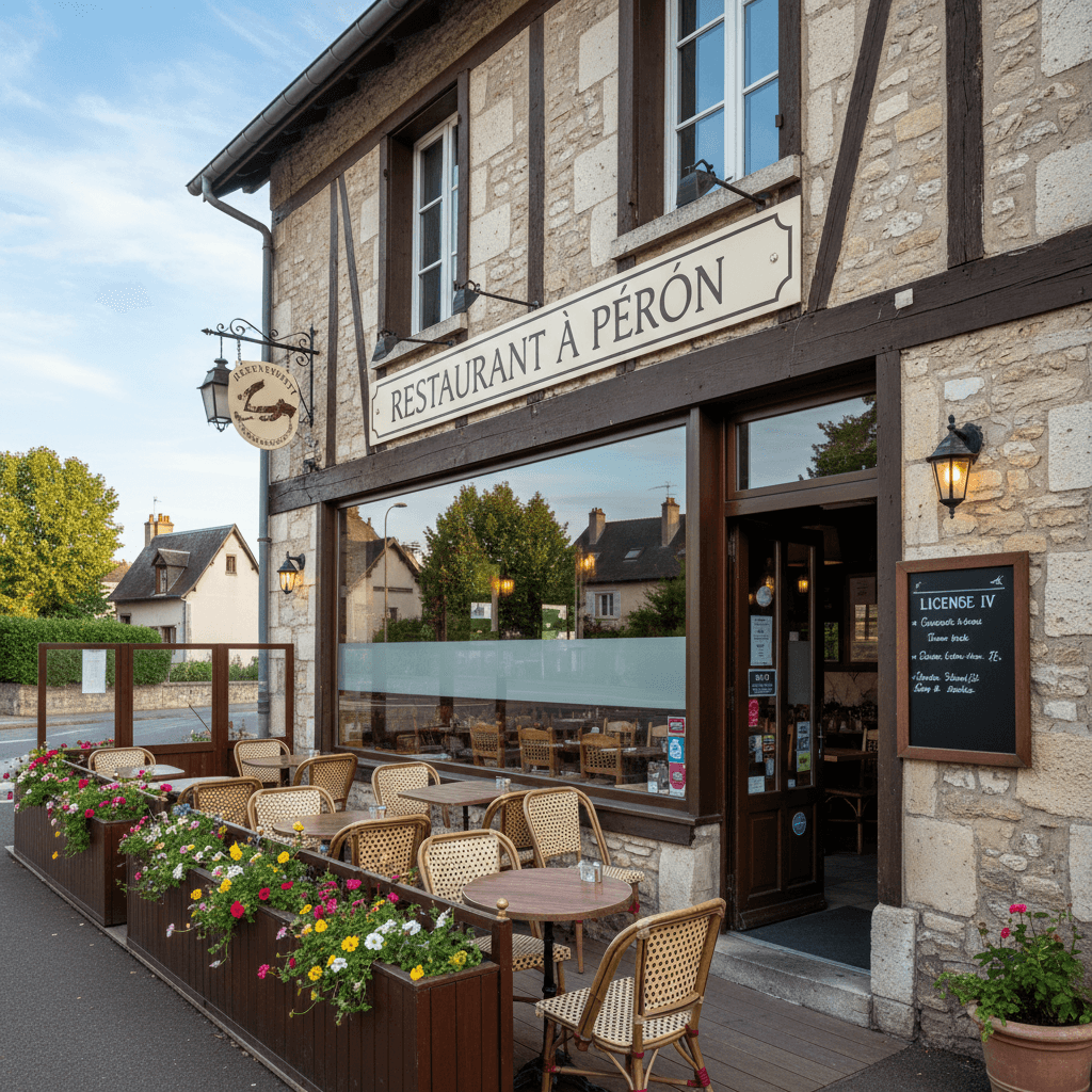 Restaurant à Péron : terrasse - licence IV - Image 1
